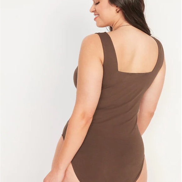 Old navy Sleeveless Square-Neck Bodysuit - brown - Picture 4 of 10